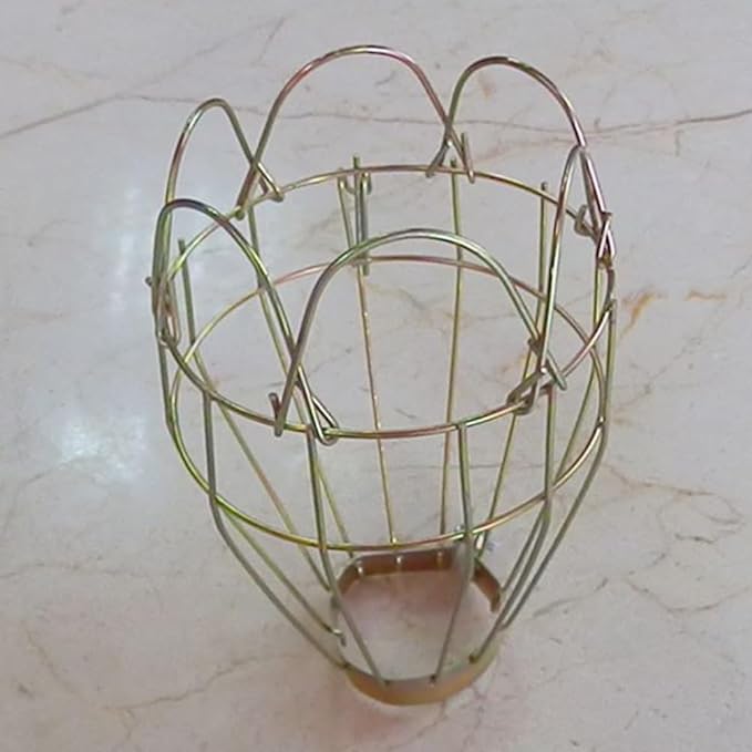 DOITOOL Metal Lamp Bulb Guard: 8 Pack Vintage Light Cage Guard Hanging Lamp Covers Metal Bulb Cover for Pendant Farmhouse Light Bulbs
