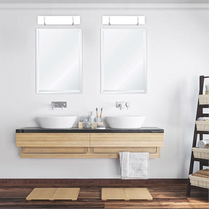 WAC Lighting, Link 37in LED Energy Star Bathroom Vanity & Wall Light 3000K in Brushed Nickel