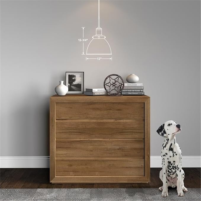 Madison 12" Wide Pendant with Metal Shade in Brass/Brass