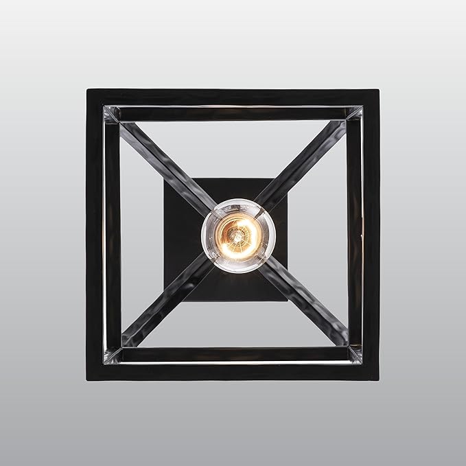 Asher Hamilton AHP-208BK Montclair 7.87 Inch Pendant Light | Adjustable 11.81 to 50.51 Inch Height | E26 Medium Base | Dry Rated for Indoor Use Only | Black Finish