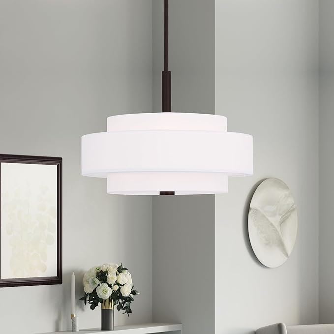 Livex Lighting 50874-07 Meridian 4-Light Pendant, Bronze
