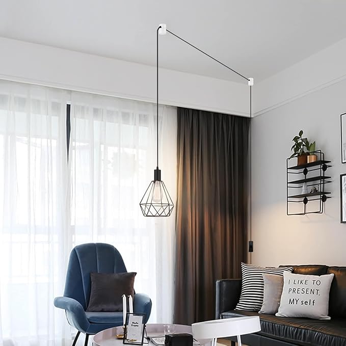 6 Pack Upgrade Ceiling Hooks for Hanging Lights, White Swag Hooks for Ceiling Light, Aluminum Swag Hook Super Load, Modern Hook for Hanging Light Fixture,Pendant Lights Cord-Easy to Use