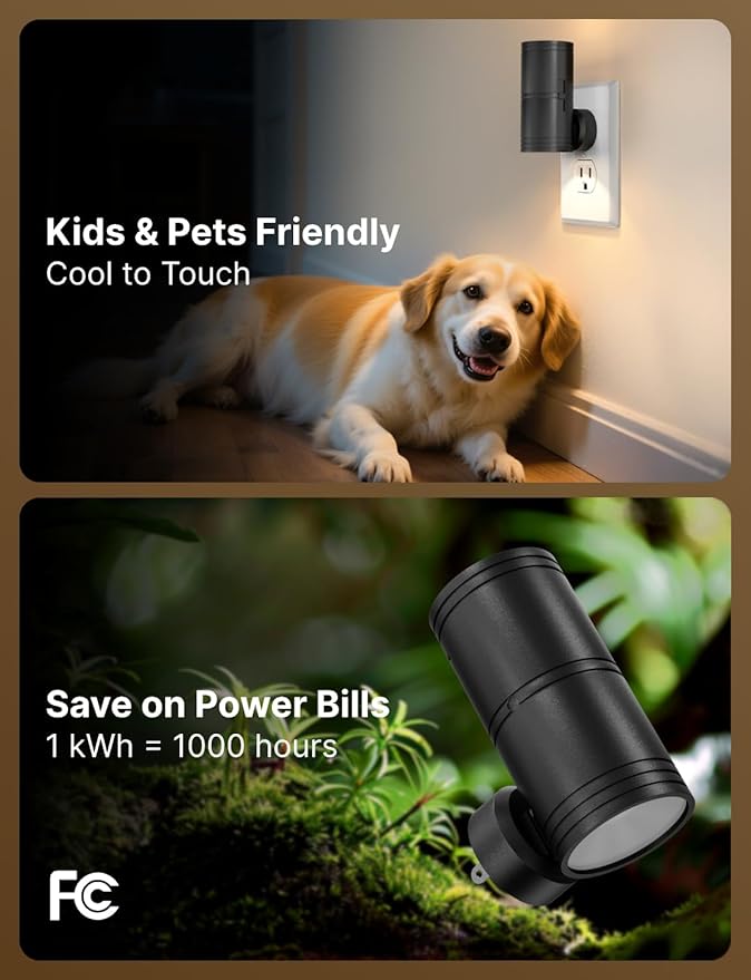 Likelgn Night Light Plug into Wall, 2 Pack Dimmable LED Nightlight with Dusk to Dawn Sensor, Soft White Glow, for Hallway, Bathroom, Bedroom, Black