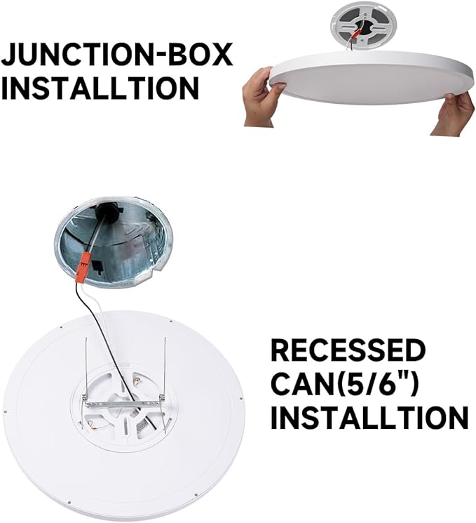 9 Inch Flush Mount LED Ceiling Light, Dimmable 5CCT Selectable, 0.67 Inch Super Slim Round LED Ceiling Lights, 18W 2000LM Low Profile Light Fixture for Laundry, Office, 9 Inch 4Pack Gold