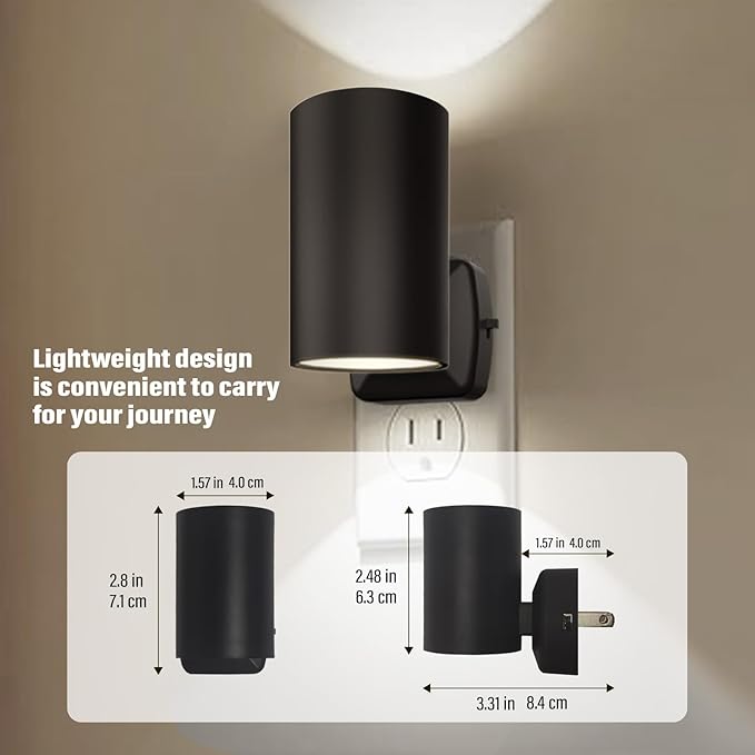 ETL Certified 5700K Night Light, Modern Nightlights Plug in Wall, Dusk to Dawn Sensor LED Night Light, Cool White, Adjustable Brightness, Bathroom Nightlight for Hallway, Stairway, 8 Pack