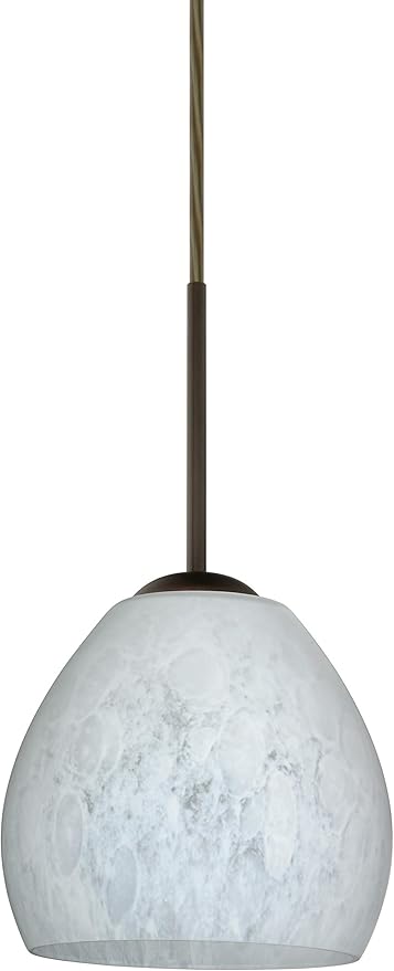 BESA 1BT-412219-LED-BR Transitional One Light Pendant from Bolla Collection in Bronze/Dark Finish,