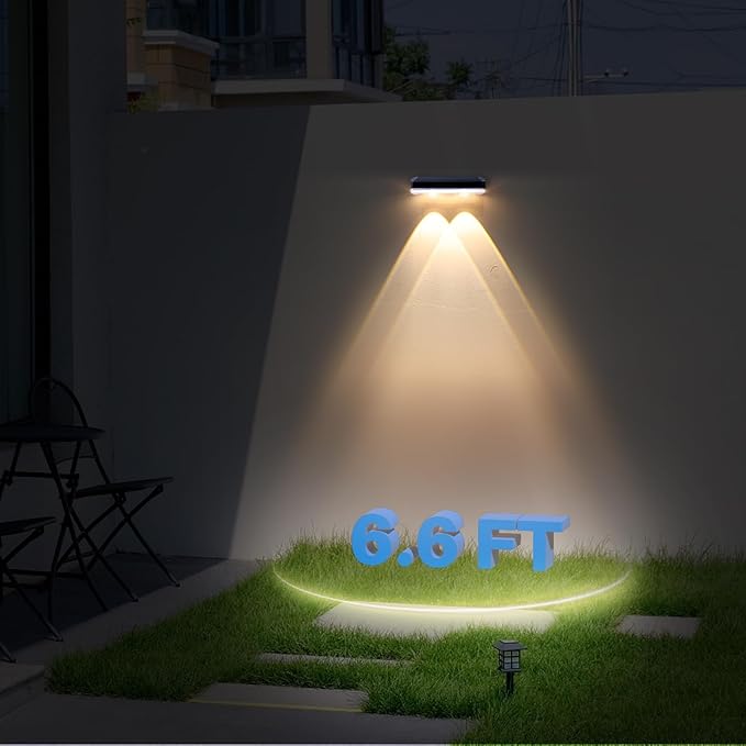 Solar Lights Outdoor Waterproof 3000K/4000K/6000K 3 Modes Solar Powered Dusk to Dawn Lighting for Mailbox, House Number, Address, Sign(2 Pack)