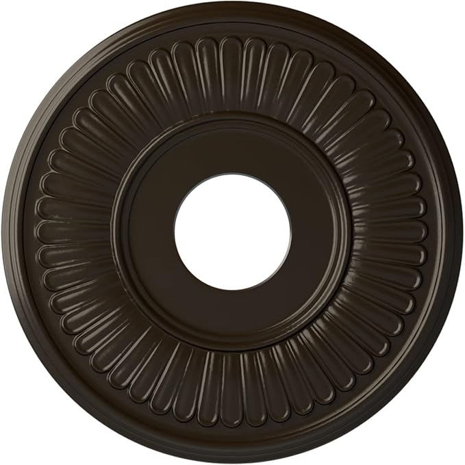 15 3/4"OD x 3 7/8"ID x 3/4"P Berkshire Ceiling Medallion (Fits Canopies up to 7"), Hand-Painted Stone Hearth