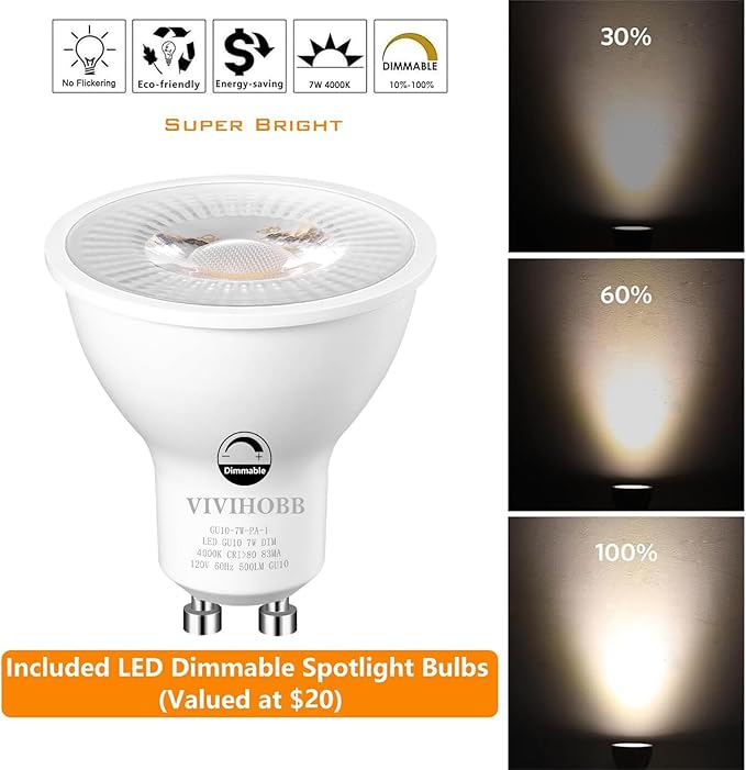 3 Light Plug in Track Lighting Kit,Modern Plug in Ceiling Light Fixture,16.4ft Cord,Timer & Dimming Switch,3 Way Ceiling Spot Lighting,Flexibly Rotatable Light Head (White)