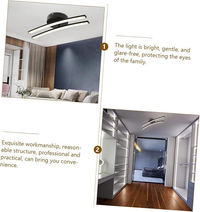 Modern Minimalist Ceiling Light Fixture Elegant and Warm Design for Living Bedroom Hallway and Office Easy to Install Soft Lighting Charming Decorative