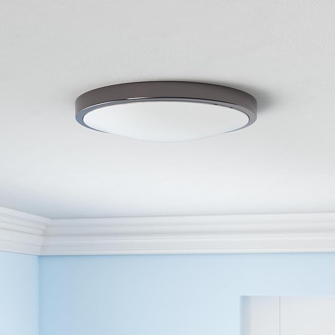 8-Inch LED Ceiling Lights, Round Ceiling Light Fixture,12W 880LM 80W Incandescent Equivalent(AC85V-265V),Natrual White Light for Kitchen Bathroom Dining Room Closet(2-Pack)