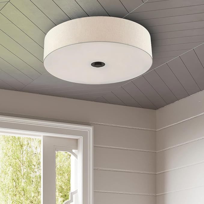 Livex Lighting Meridian - 6 Light Semi-Flush Mount in Modern Style - 30 Inches Wide by 11.25 Inches high-English Bronze Finish