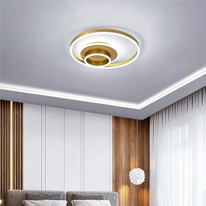 Ultra-Thin Round Ceiling Light Minimalist Modern Ceiling Lamp Fixture for Bedroom Living Room Dining Room Kitchen Corridor Stairwell Aisle Loft(Neutral Light,40cm)