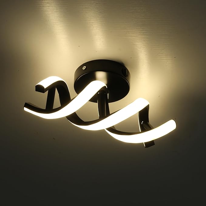 12V LED RV Ceiling Light Fixture with ON/Off Switch, RV LED Wall Reading Lamp and Vanity Light, 4W, 3000K/4000K Switchable Interior Light for RV, Marine, Motorhome