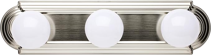 Nuvo Lighting 60/300 Transitional Three Light Vanity in Pwt, Nckl, B/S, Slvr. finish