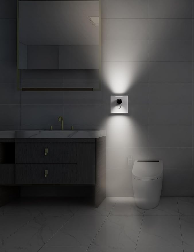 TSEXES Plug-in LED Night Lights,Automatic Night Lights Plug into Wall,Dusk to Dawn Sensor 4000K,Bathroom, Hallway, Bedroom,Kitchen, Stairways, Non-Dimmable,6 Pack