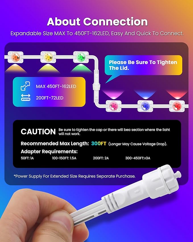 KISUFU 200FT RGB+IC Permanent Outdoor Lights, 24V Year-Round Roof & Eaves Lighting with 221 Modes, App & Remote Control, IP68 Waterproof, Smart Outside Lights for Halloween, Christmas, Holidays