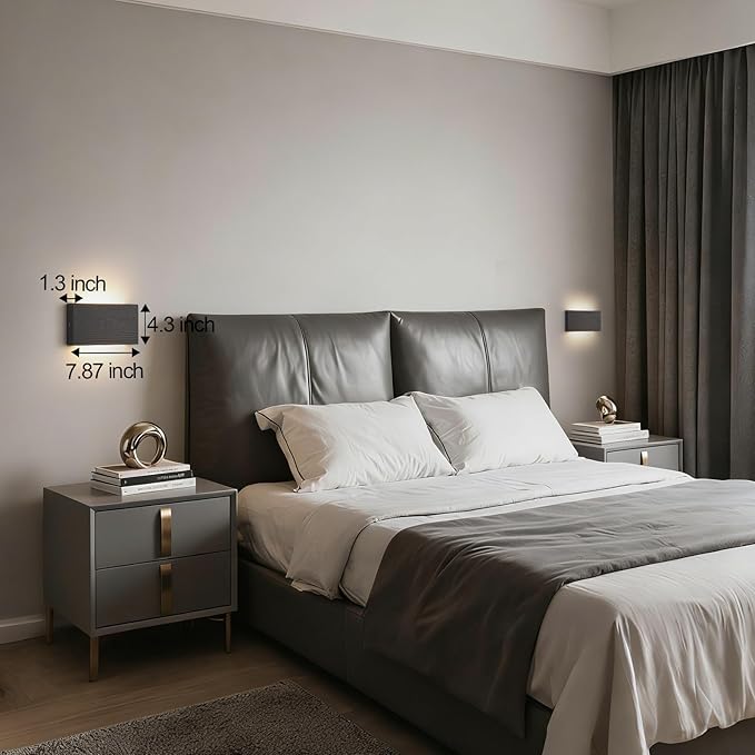 Black Wood wall sconces Lights Indoor for Living Room,wall Lamps Bedroom,Black wall Sconce wall Mounted lamp,wall Mounted Light,Indoor wall Lights