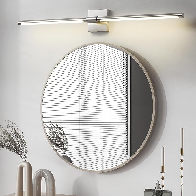 Sand Nickel 40 inch Vanity Light for Bathroom Over Mirror LED Vanity Lights Fixtures 4000K Morden Bathroom Sconce Picture Lights for Paintings (Horizontal & Vertical)