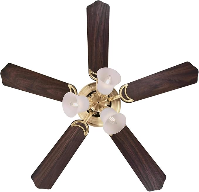 Westinghouse Contempra Trio 42 Inch Ceiling Fan with Light, Indoor Brushed Nickel Ceiling Fan for Small Rooms, Reversible Blades Rosewood/Bird’s Eye Maple, LED Bulbs Included