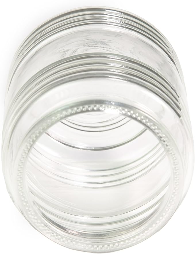 Jelly Jar Light Replacement Glass, Clear Cylinder, 3-Inch Opening – Design House, 924076