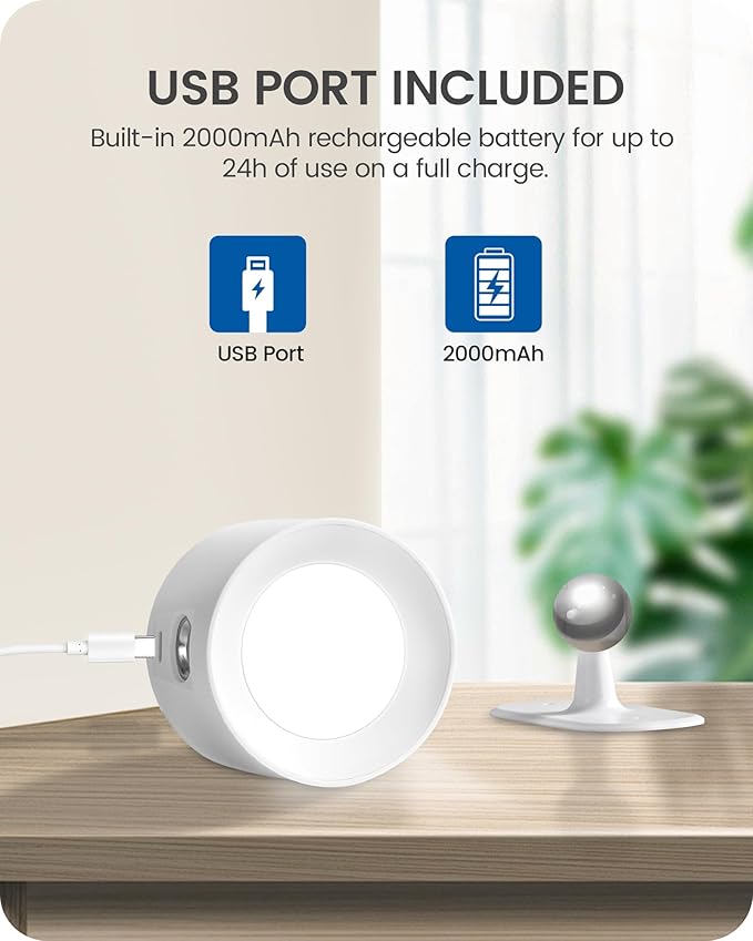 Battery Operated Wall Sconce Set of 2, Rechargeable Wall Sconce with Remote Control, 3 Color Temp 3 RGB Dimmable, Cordless Wall Mount Llight for Hallway Bedroom, White W02YBP206