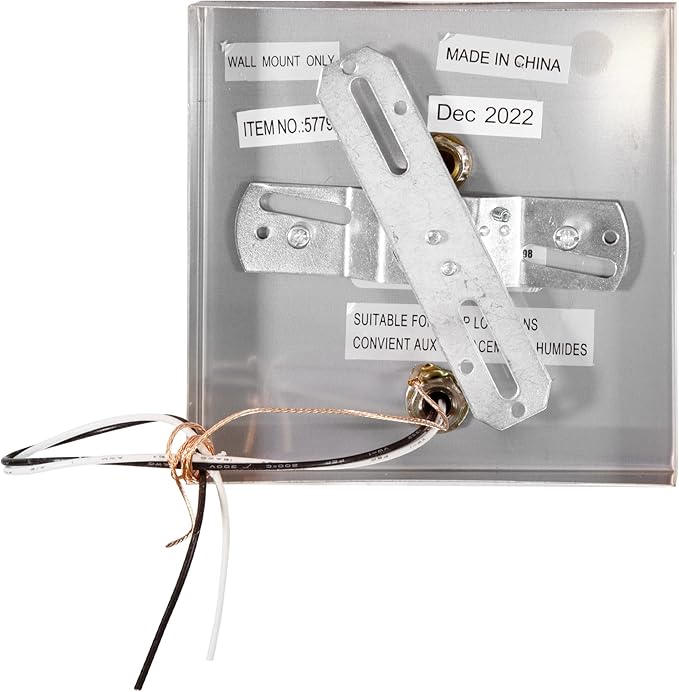 Design House Dove Creek Wall Light Sconce, Satin Nickel Finish, Frosted Glass, Dimmable, for Hallway, Bathroom, Foyer, Bedroom – Design House, 577981