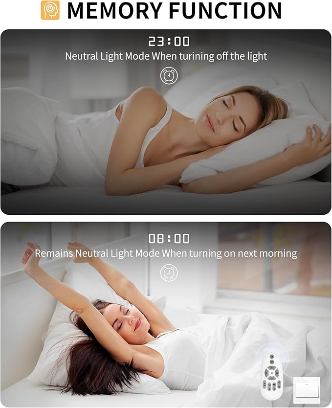 Modern LED Ceiling Light Dimmable Ceiling Light Fixtures with Remote 7 Rings White Close to Ceiling Lights 31.8" 130W 3000K-6500K Flush Mount Ceiling Lamp for Living Room,Bedroom,Kitchen