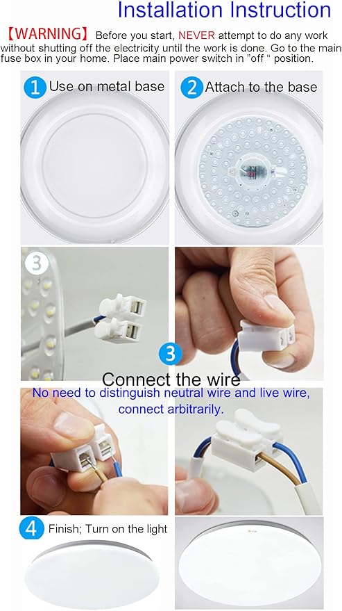 18W LED Kit for Flush Mount Ceiling Light Circle Fluorescent Bulb Replacement,Retrofit LED Light Engine Board Panel, 4500K Natural Light