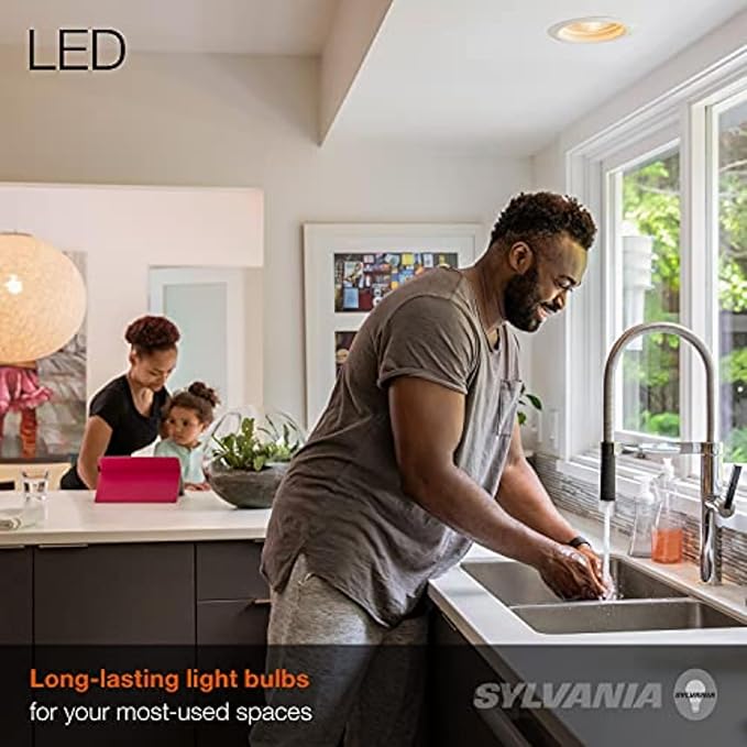 Sylvania LED Flood BR30 Light Bulb, 65W Equivalent Efficient 9W, Medium Base, Dimmable, 2700K, Soft White - 1 Pack (40460)