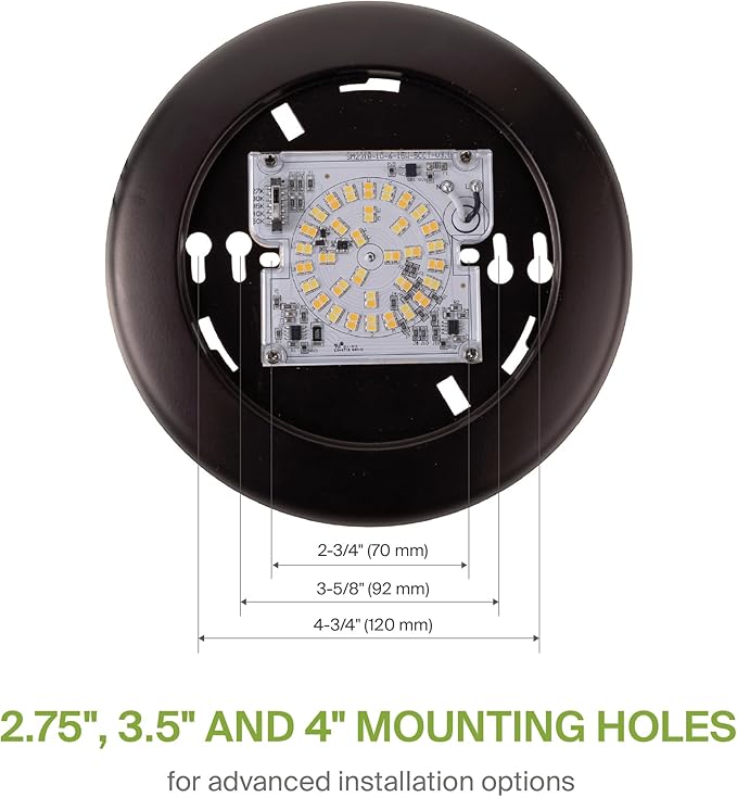 ASD 6 Pack LED Disk Lights 6 Inch, 15W 5CCT 2700K-5000K 1245LM CRI90+, Dimmable Flush Mount Ceiling Light Fixture, Low Profile Surface Mount Disc Lights, Junction Box or Recessed Can Install, UL