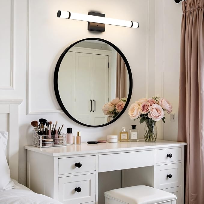 Black Bathroom Vanity Light Fixture 23 Inch 14W Dimmable 5CCT LED Vanity Lights for Bathroom Lighting Fixtures Over Mirror Bath Wall Sconce Bar