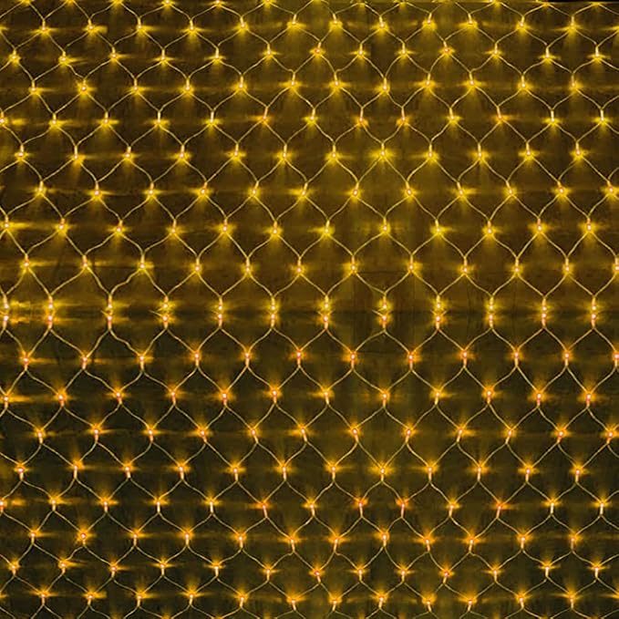 Warm White Net Lights, 360 LED Christmas Lights Outdoor, 21ft x 5ft Large Net Mesh String Lights, 8 Modes Twinkle Light Connectable Plug in for Bushes Christmas Hedge Yard Garden Party Decor