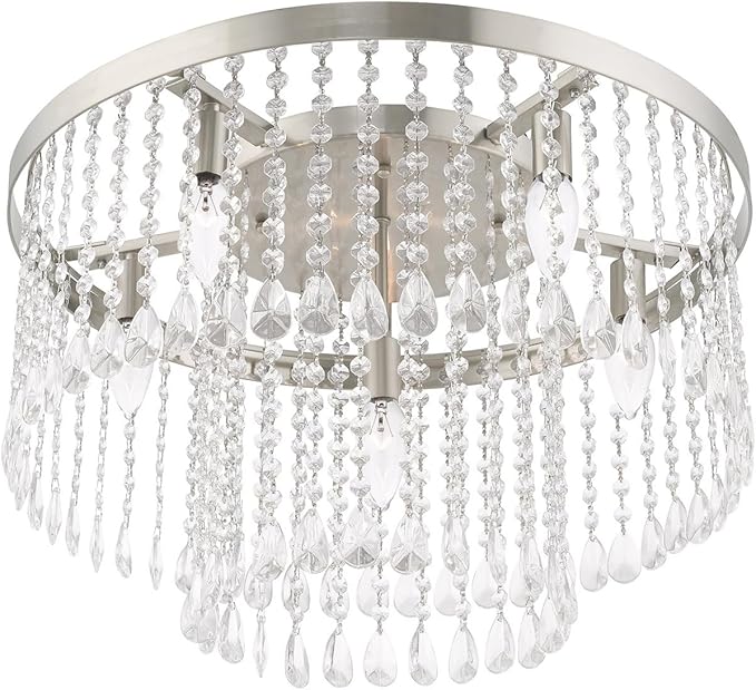 Livex Lighting 6 Lt Brushed Nickel Ceiling Mount