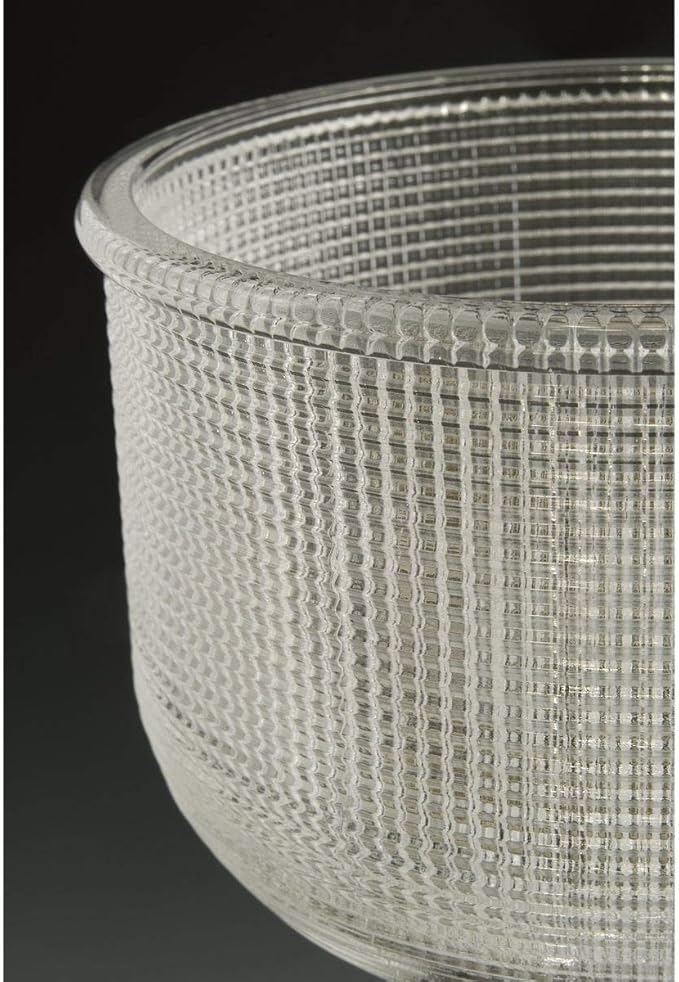 Progress Lighting P2989-81 Archie Collection Clear Double Prismatic Glass Coastal Bath Vanity, 1-Light, Antique Nickel