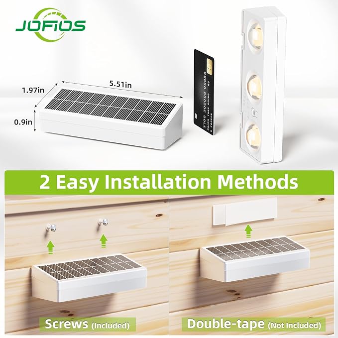 JOFIOS Solar Fence Lights with Remote 16 Pack, Color Changing RGB & Warm White, 12 Dynamic Modes, IP65 Waterproof, Solar Lights for Fence, Deck, Backyard, Patio Holiday & Party Decoration(White)