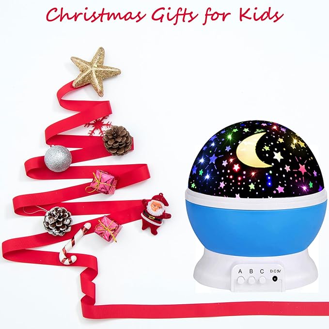 Night Light for Kids Night Light Projector,Baby Night Lights for Bedroom,Star Projector Galaxy Light Star Lights for Bedroom, Glow in The Dark Stars for Ceiling, Baby Sensory Toys, Kids Room Decor