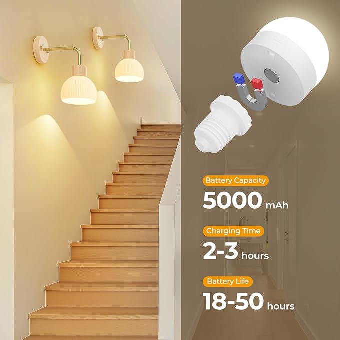 Glass Battery Operated Wall Sconces Set of 2, Rechargeable Wall Lamp with Remote, 12 Colors Dimmable Wireless Sconces Wall Decor Set of 2 with Timer for Bedroom Living Room (Beech, 2 Pack)