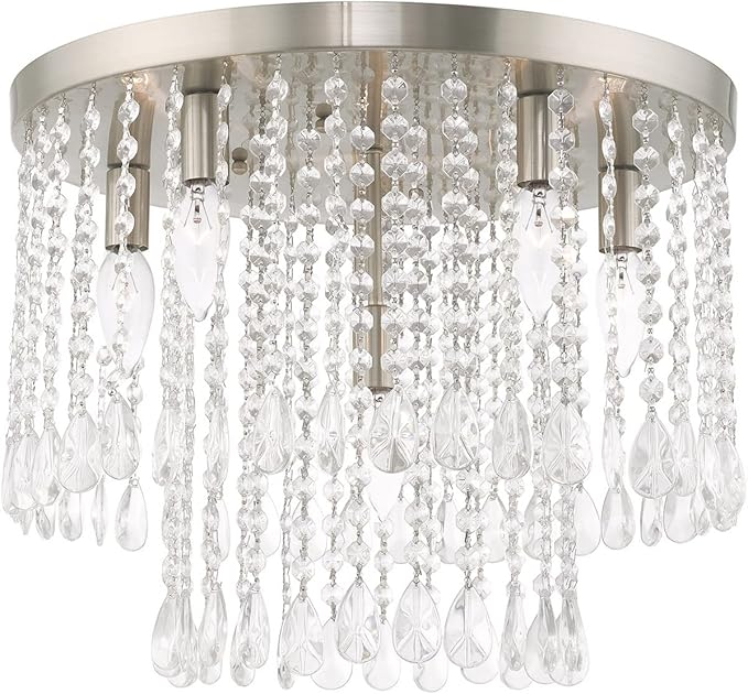 Livex Lighting 6 Lt Brushed Nickel Ceiling Mount