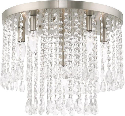 Livex Lighting 6 Lt Brushed Nickel Ceiling Mount