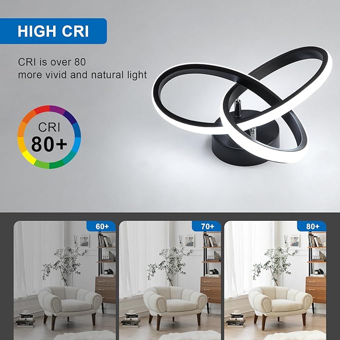 DELIPOP Ceiling Light Fixture, 22W 6500K Semi Flush Mount Hallway Light Fixtures Ceiling Lamps, Acrylic Modern LED Ceiling Light for Corridor Bedroom Kitchen Bathroom Balcony Living Room