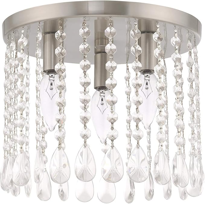 Livex Lighting 3 Lt Brushed Nickel Ceiling Mount