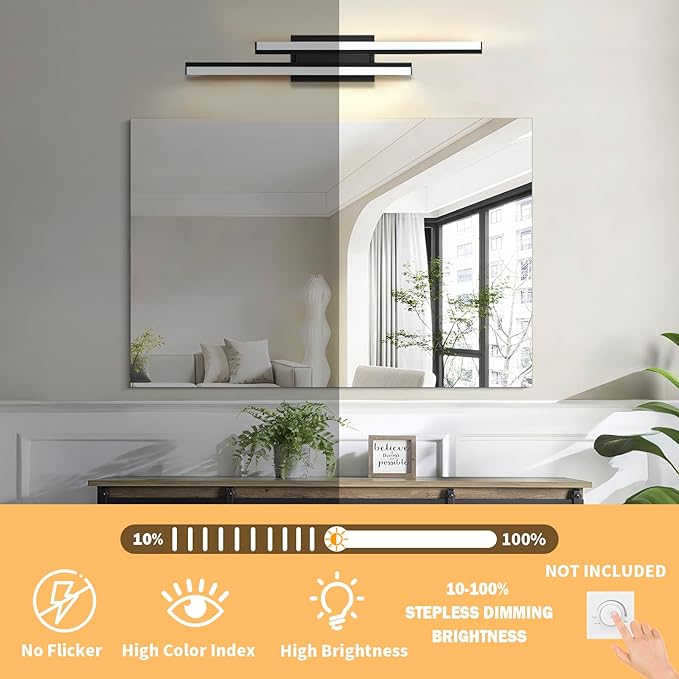 ETL Bathroom Vanity Light Retractable 32 inch-Bathroom Light Fixtures,2780LM 34W 2700K/3000K/4000K/5000K/5700K/5cct Optional,1 Pack