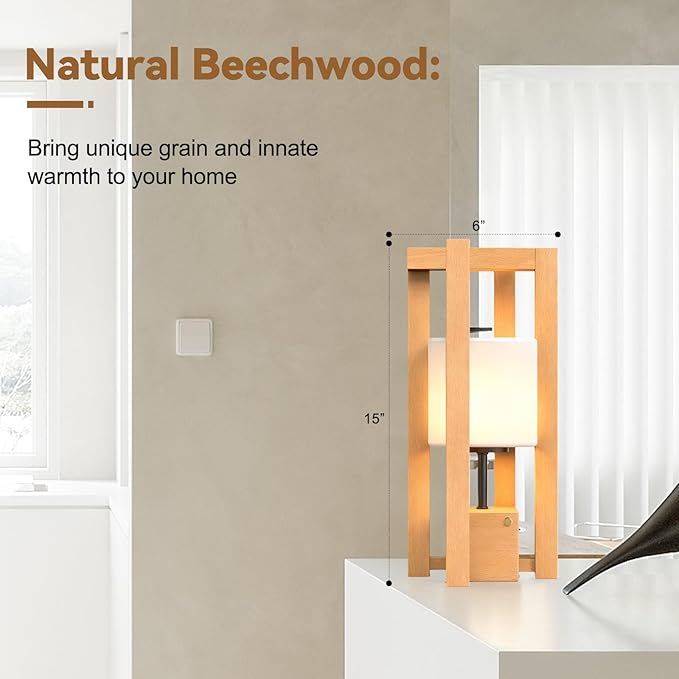 JESLED Cordless Rechargeable Table Lamp, 3 Color Dimmable Touch Lamp, Modern Table Lamp for Living Room Shelf Decor,Office, Patio