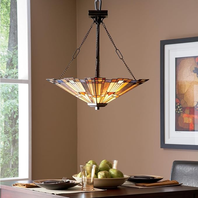 Quoizel Inglenook 3-Light Valiant Bronze Pendant Light