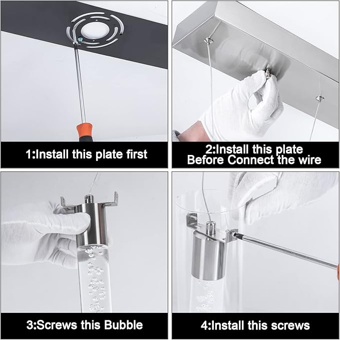 Dimmable Kitchen Pendant Lights, Brushed Nickel Remote Control led Pendant Lighting,3D Modern Pendant Light for Kitchen Dinning Room, Living Room, Corridor, Cafe bar, Club, Restaurant