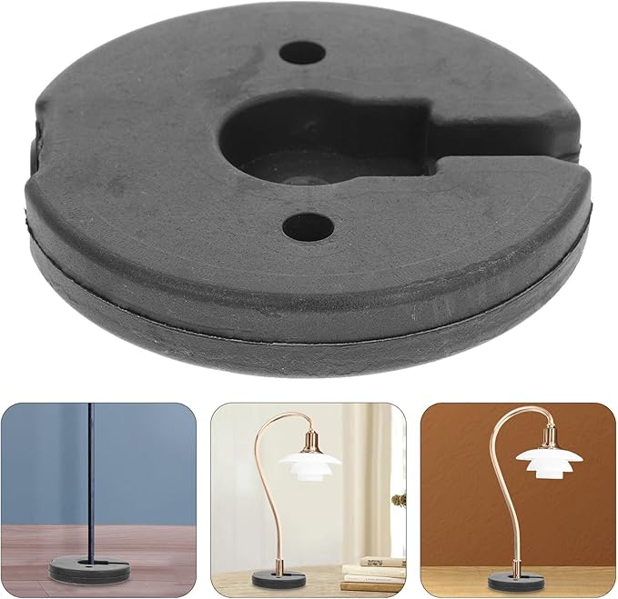 STOBAZA Desk Lamp Floor Lamp Base Counterweight Table Lamps Part Round Lamp Chassis Iron Lightweight Bracket Floor Light Holder Base Replacement