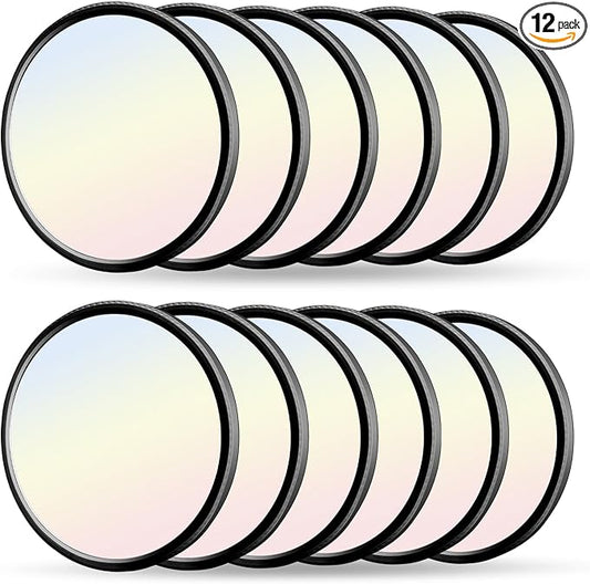 hunhun 12 Pack 3200lm LED Flush Mount Ceiling Light 12 Inch,5CCT Adjustable, Super Slim 0.87 inch led Ceiling Light Fixture for Bedroom, Living Room, Dining Room (Black, 12-Pack)