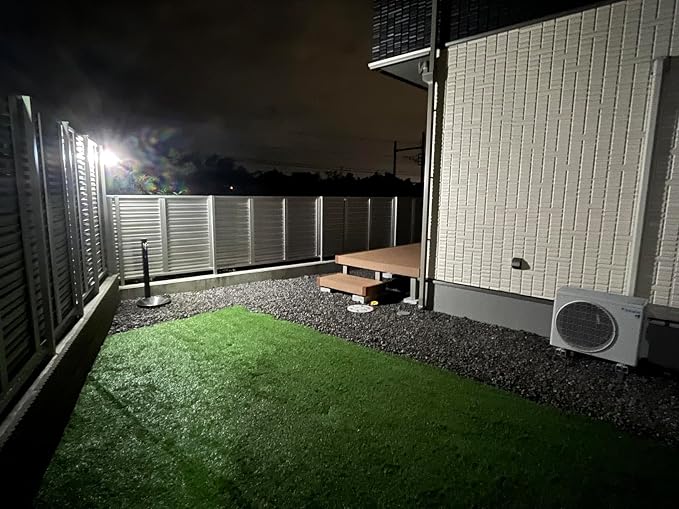 intelamp Solar Outdoor Lights,6000mAh Motion Sensor with Dual Sensors,Waterproof Solar Flood Lights 270°Wide Angle for Outside with 3 Modes