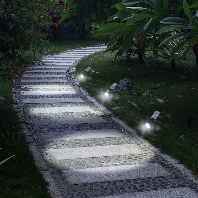 SOLVAO Solar Spotlight | 200 Lumen Ultra Bright | Waterproof, Adjustable 270° | Flag Pole, Outdoor, Landscape, Yard, Driveway | Auto On/Off | No Wiring Required